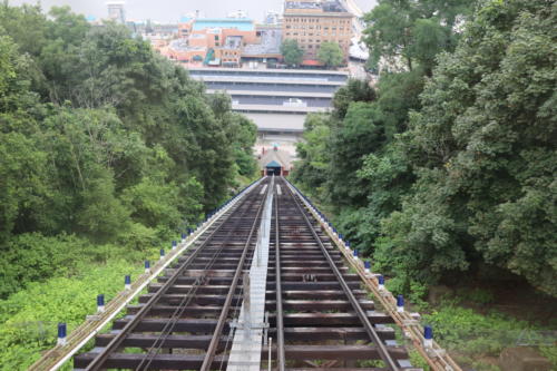 Monorails looking down